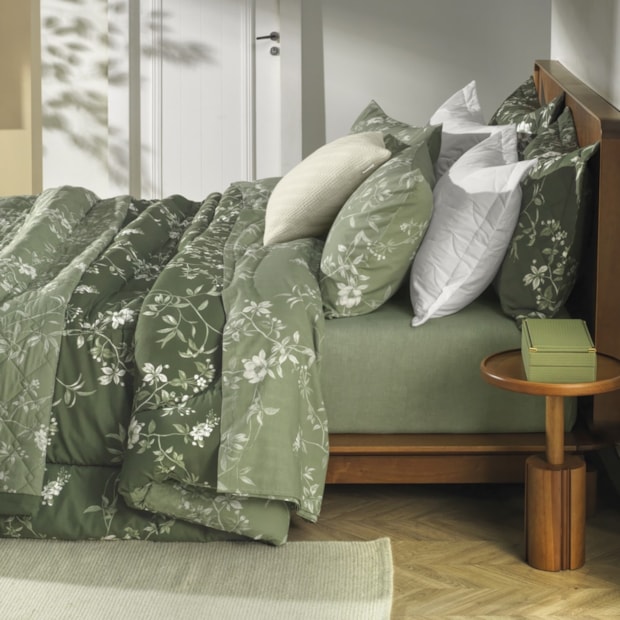 Jogo de Cama Queen Karsten Marcella 100% Algodão 160 Fios (4 Peças)