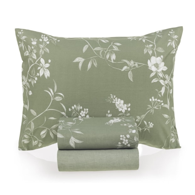 Jogo de Cama Queen Karsten Marcella 100% Algodão 160 Fios (4 Peças)