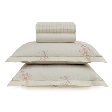 Jogo de Cama Queen Karsten Tarsila 100% Algodão Fio Penteado Percal 200 Fios (4 Peças)