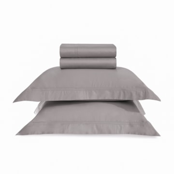 Jogo De Cama Queen Trussardi Galieno 100% Algodão Egípcio Cetim 300 Fios (4 Peças)