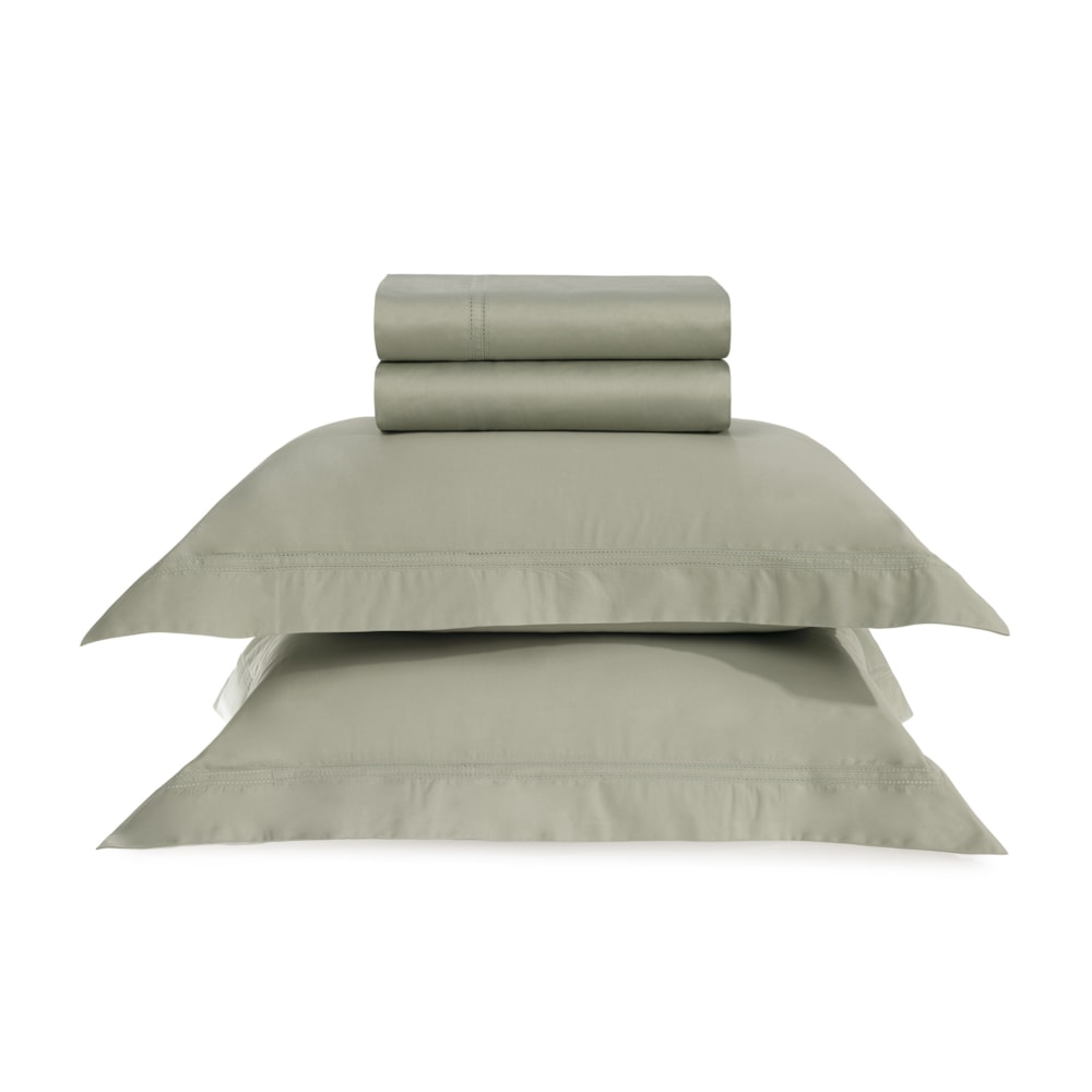 Jogo De Cama Queen Trussardi Galieno 100% Algodão Egípcio Cetim 300 Fios (4 Peças)