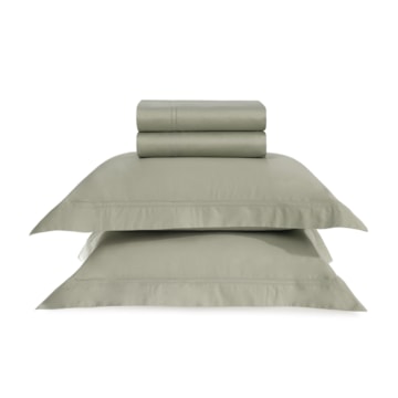 Jogo De Cama Queen Trussardi Galieno 100% Algodão Egípcio Cetim 300 Fios (4 Peças)
