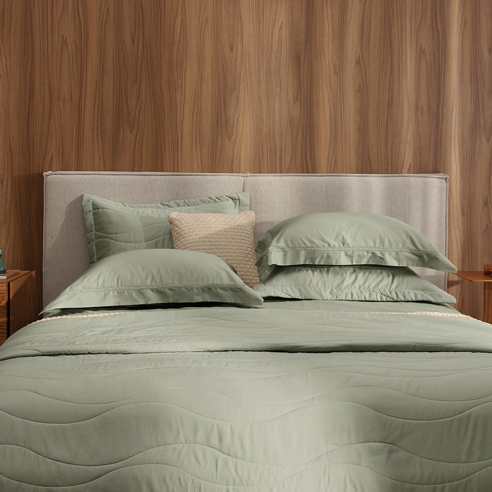 Jogo De Cama Queen Trussardi Galieno 100% Algodão Egípcio Cetim 300 Fios (4 Peças)