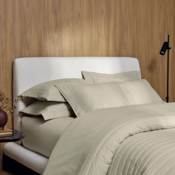 Jogo de Cama Queen Trussardi Novoli 100% Algodão Percal 200 Fios (4 Peças)