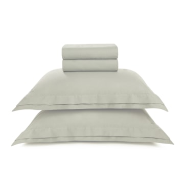 Jogo de Cama Queen Trussardi Novoli 100% Algodão Percal 200 Fios (4 Peças)