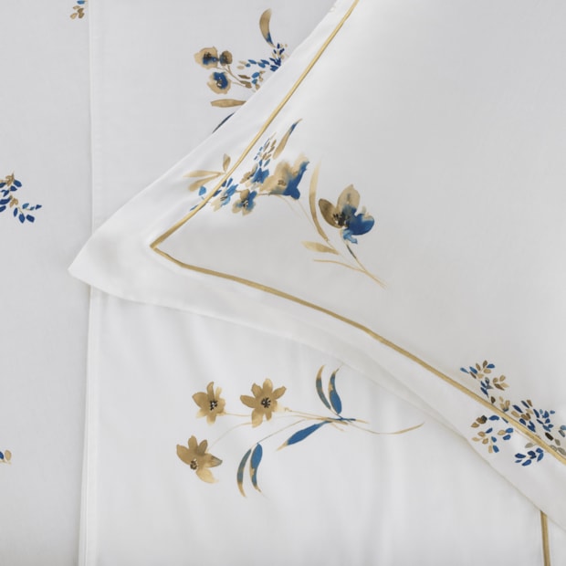 Jogo de Cama Queen Trussardi Sciarra 100% Algodão Cetim 200 Fios (4 Peças)