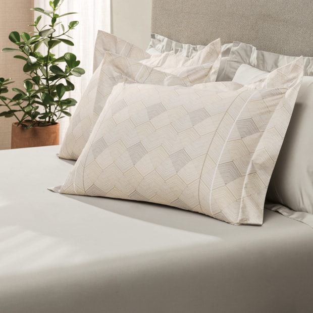 Jogo de Cama Solteiro Altenburg Lux Angular 100% Algodão Percal 200 Fios (2 Peças)