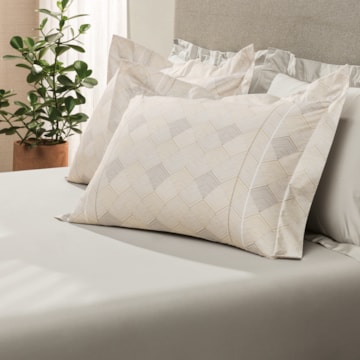 Jogo de Cama Solteiro Altenburg Lux Angular 100% Algodão Percal 200 Fios (2 Peças)