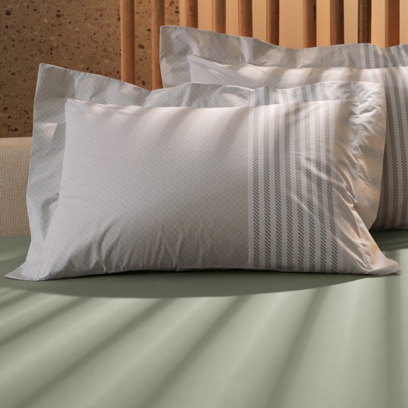 Jogo de Cama Solteiro Altenburg Lux Gallant 100% Algodão Percal 200 Fi