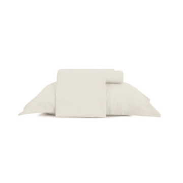 Jogo de Cama Solteiro Altenburg Lux Liso 100% Algodão Percal 200 Fios (3 Peças)