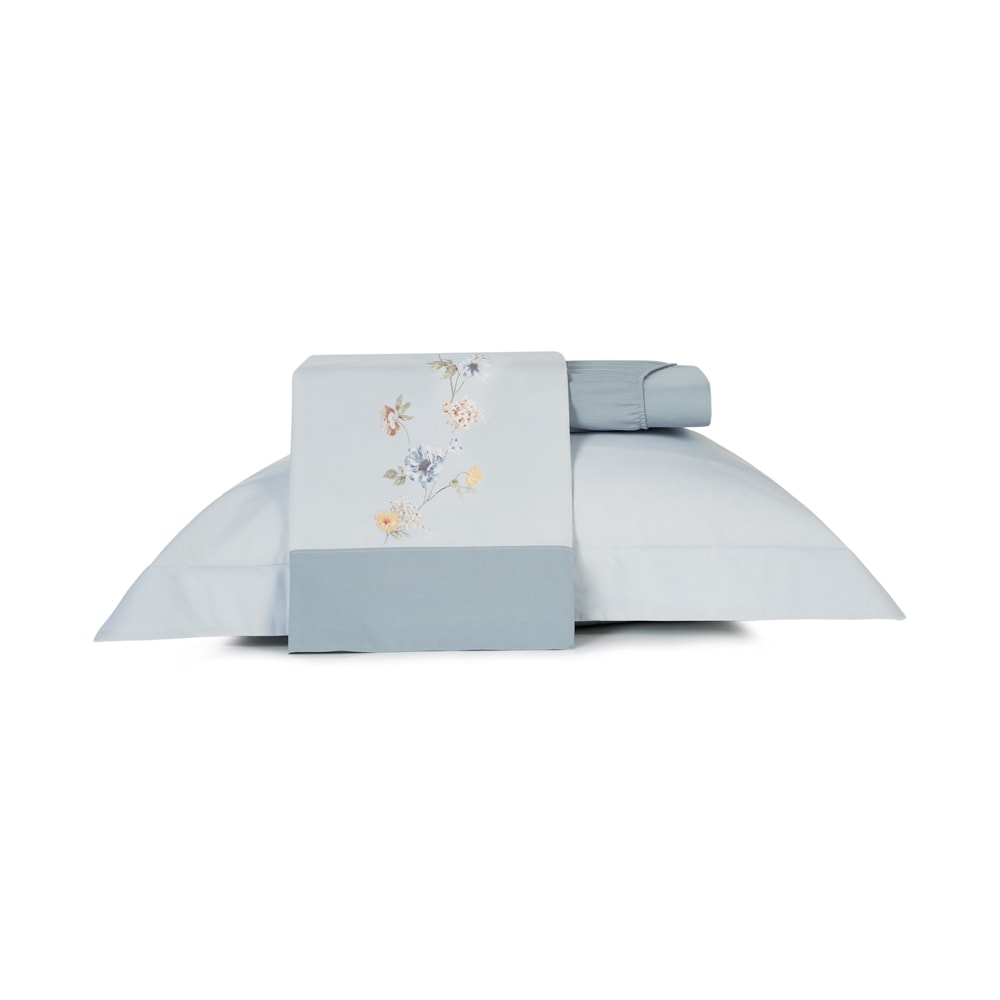 Jogo de Cama Solteiro Altenburg Lux Peônia 100% Algodão Percal 200 Fios (3 Peças)