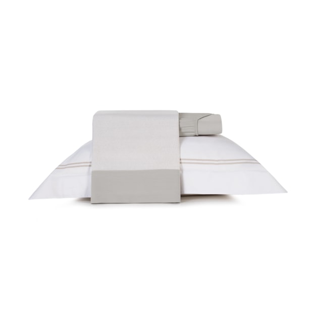 Jogo de Cama Solteiro Altenburg Lux Riviera 100% Algodão Percal 200 Fios (3 Peças)