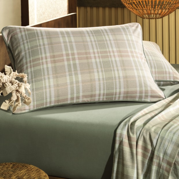 Jogo de Cama Solteiro Altenburg Marea Malha Fio Penteado 100% Algodão (3 Peças)