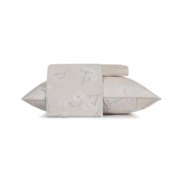 Jogo de Cama Solteiro Altenburg Pampa Malha Fio Penteado 100% Algodão (3 Peças)