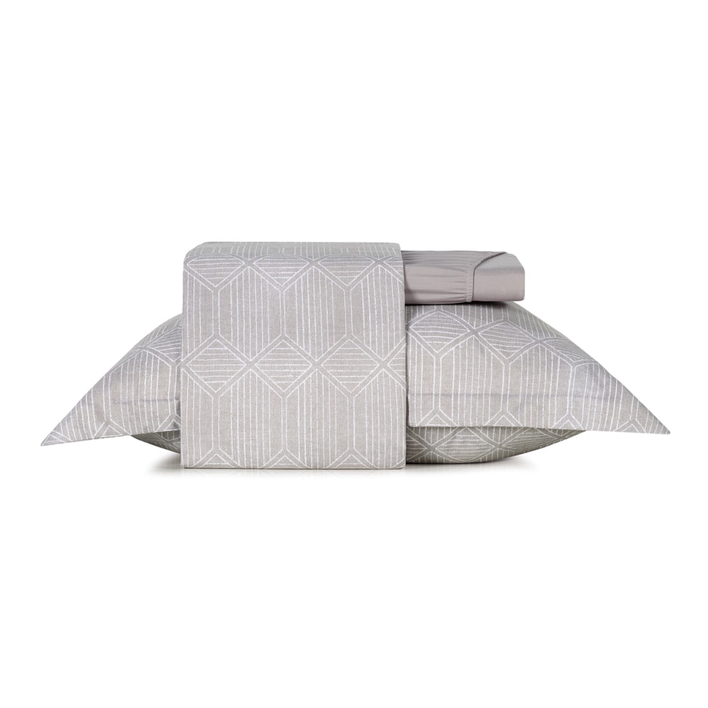 Jogo de Cama Solteiro Altenburg Reflexo Toque Acetinado (3 Peças)