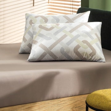 Jogo de Cama Solteiro Altenburg Vichy Toque Acetinado (2 Peças)