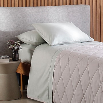 Jogo de Cama Solteiro Buddemeyer Basic Percalle 100% Algodão Penteado 180 Fios (3 Peças)