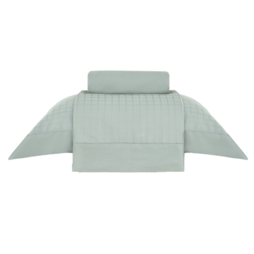 Jogo de Cama Solteiro Buddemeyer Damask Square 100% Algodão Fio Penteado Cetim 300 Fios (3 Peças)