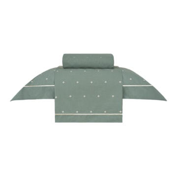 Jogo de Cama Solteiro Buddemeyer Gran Percal Bellagio 100% Algodão Fio Penteado 200 Fios (3 Peças)