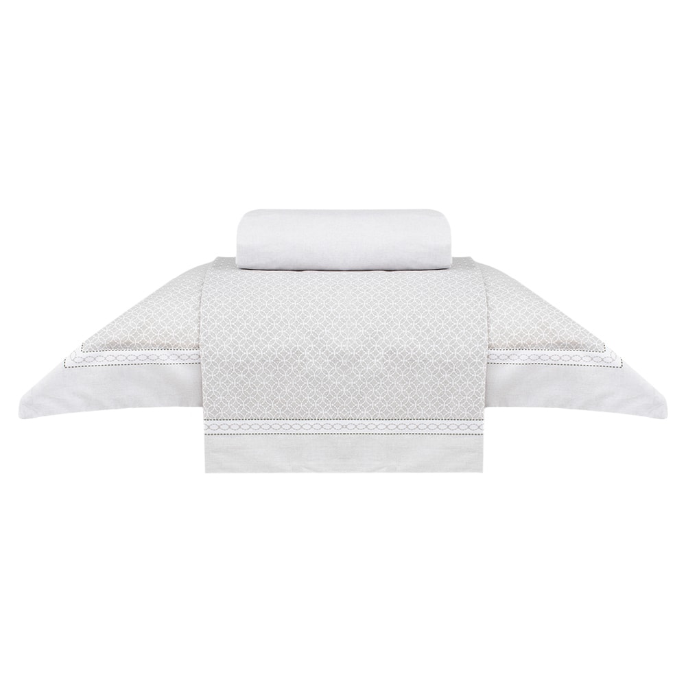 Jogo de Cama Solteiro Buddemeyer Percalle Daves 100% Algodão Fio Penteado 180 Fios (3 Peças)