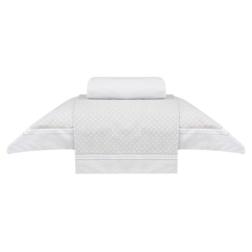 Jogo de Cama Solteiro Buddemeyer Percalle Daves 100% Algodão Fio Penteado 180 Fios (3 Peças)