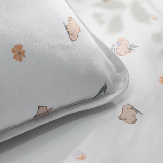 Jogo de Cama Solteiro Infantil Altenburg Capi Malha Fio Penteado 100% Algodão (2 Peças)