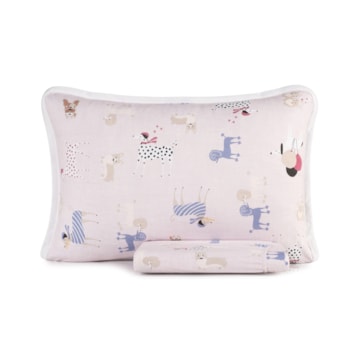 Jogo de Cama Solteiro Infantil Altenburg Pet Chic Malha Fio Penteado 100% Algodão (2 Peças)