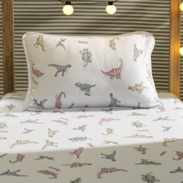 Jogo de Cama Solteiro Infantil Altenburg Rugidino Malha Fio Penteado 100% Algodão (2 Peças)