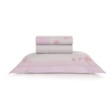 Jogo de Cama Solteiro Infantil Karsten Graciela 100% Algodão Percal 200 Fios (3 Peças)
