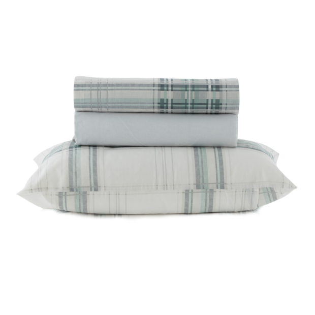 Jogo de Cama Solteiro Kacyumara Casa K New Innovi Alkim 100% Algodão Percal 180 Fios (3 Peças)