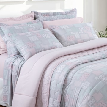 Jogo de Cama Solteiro Kacyumara Casa K New Innovi Babi 100% Algodão Percal 180 Fios (3 Peças)