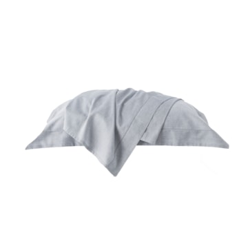 Jogo de Cama Solteiro Kacyumara Chambret 100% Algodão Percal 200 Fios (3 Peças)