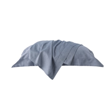 Jogo de Cama Solteiro Kacyumara Chambret 100% Algodão Percal 200 Fios (3 Peças)