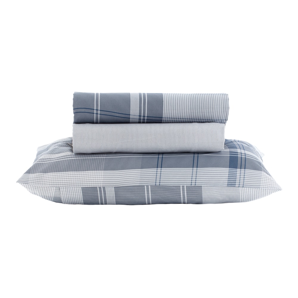 Jogo de Cama Solteiro Kacyumara New Innovi Kell 100% Algodão Percal 180 Fios (3 Peças)