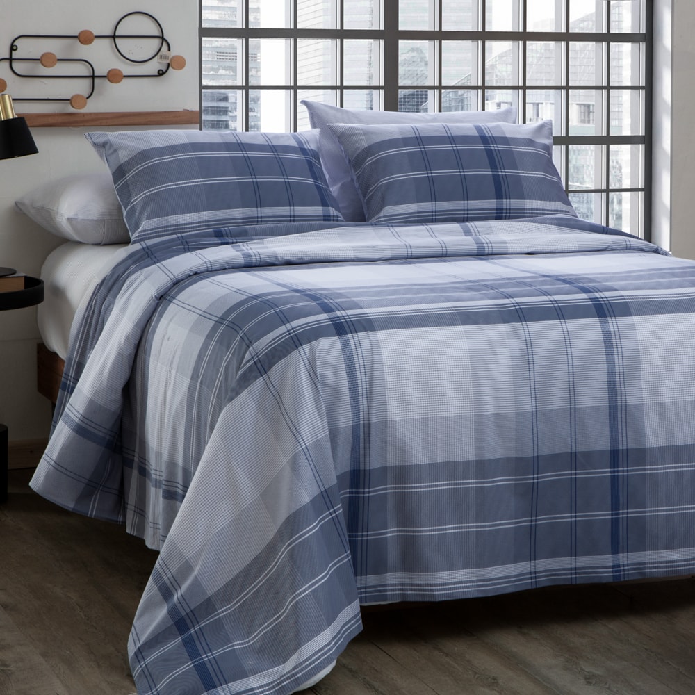 Jogo de Cama Solteiro Kacyumara New Innovi Kell 100% Algodão Percal 180 Fios (3 Peças)