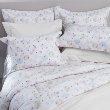 Jogo de Cama Solteiro Kacyumara Vintage Babalu 100% Algodão Egípcio Percal 200 Fios (3 Peças)