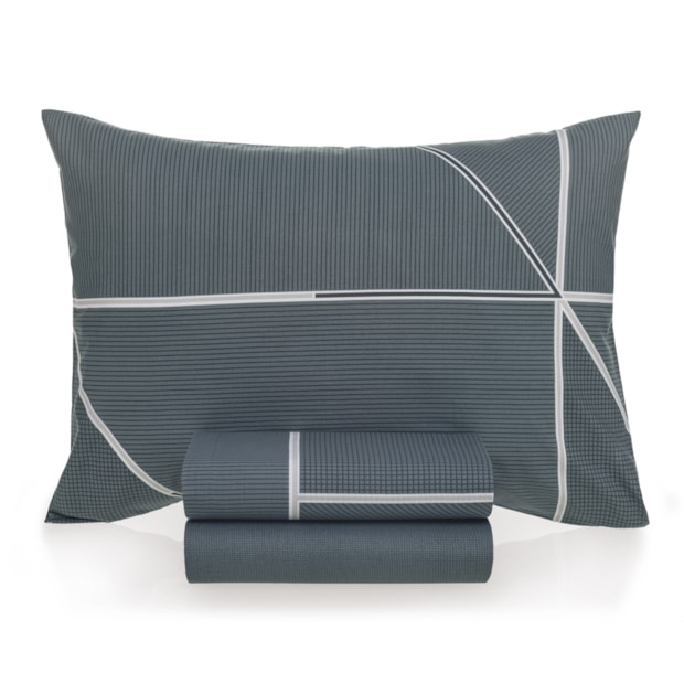 Jogo de Cama Solteiro Karsten Arthur 100% Algodão 160 Fios (3 Peças)