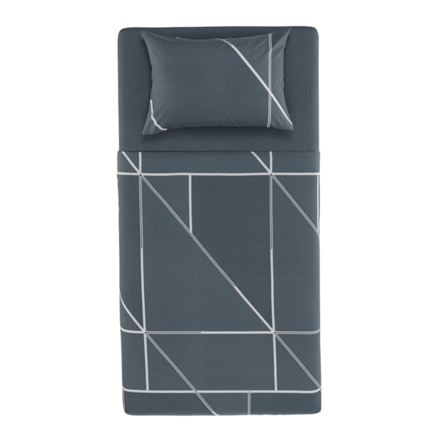 Jogo de Cama Solteiro Karsten Arthur 100% Algodão 160 Fios (3 Peças)