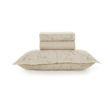 Jogo de Cama Solteiro Karsten Beatriz 100% Algodão 160 Fios (3 Peças)