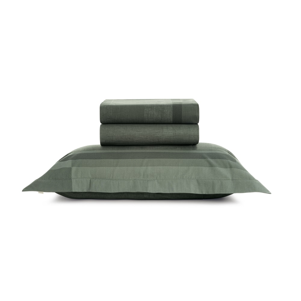 Jogo de Cama Solteiro Karsten Ícaro 100% Algodão Fio Penteado Percal 200 Fios (3 Peças)