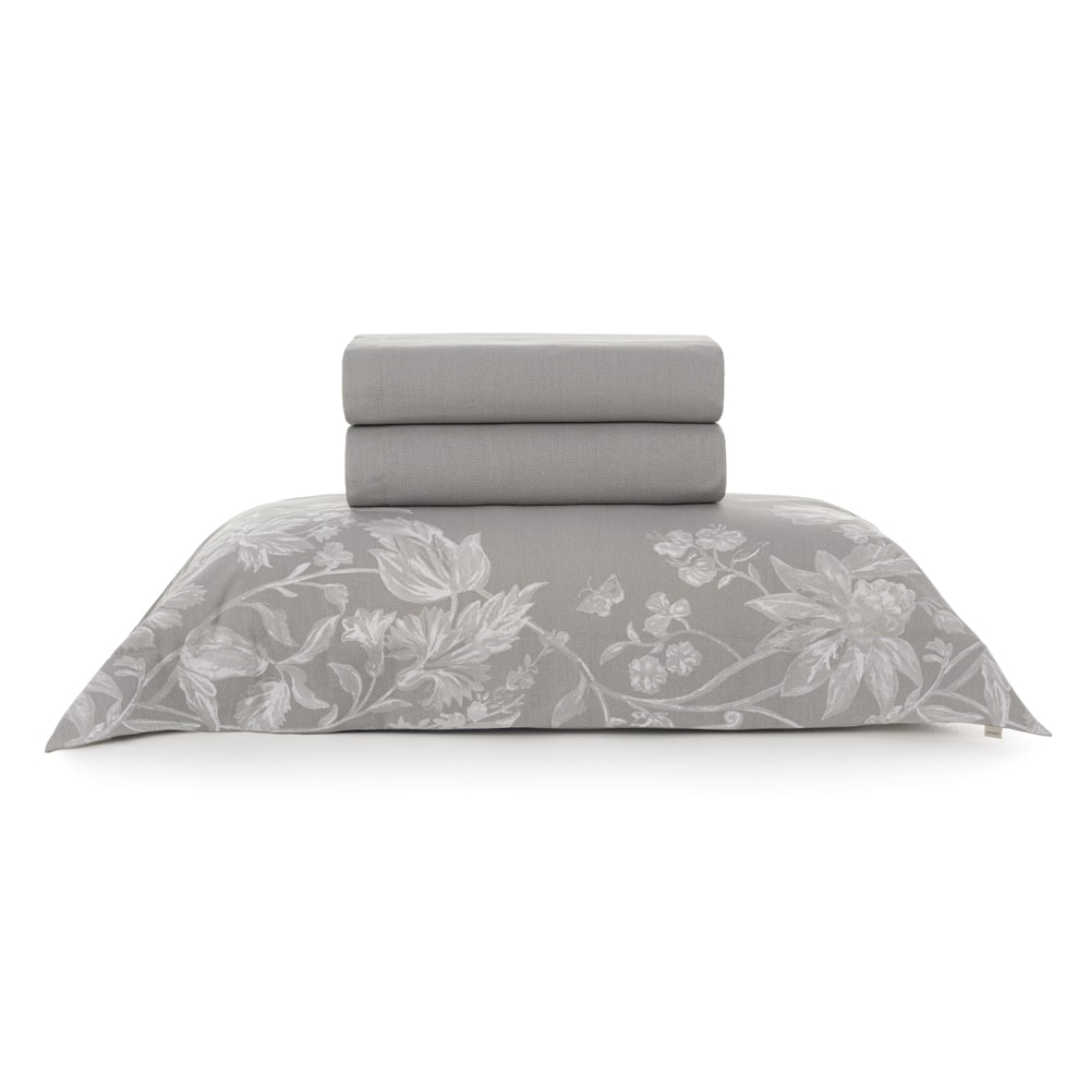 Jogo de Cama Solteiro Karsten Morgan 100% Algodão Fio Penteado Percal 200 Fios (3 Peças)