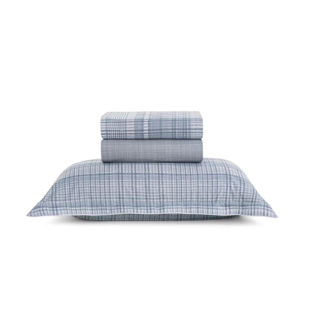 Jogo de Cama Solteiro Karsten Samuel 100% Algodão Fio Penteado Percal 200 Fios (3 Peças)