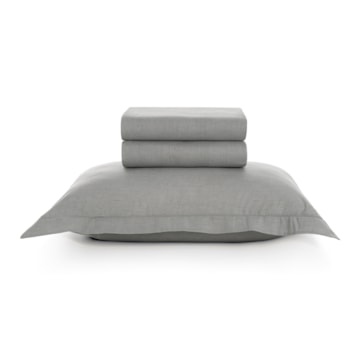 Jogo de Cama Solteiro Karsten Tesso 100% Algodão 160 fios (3 Peças)
