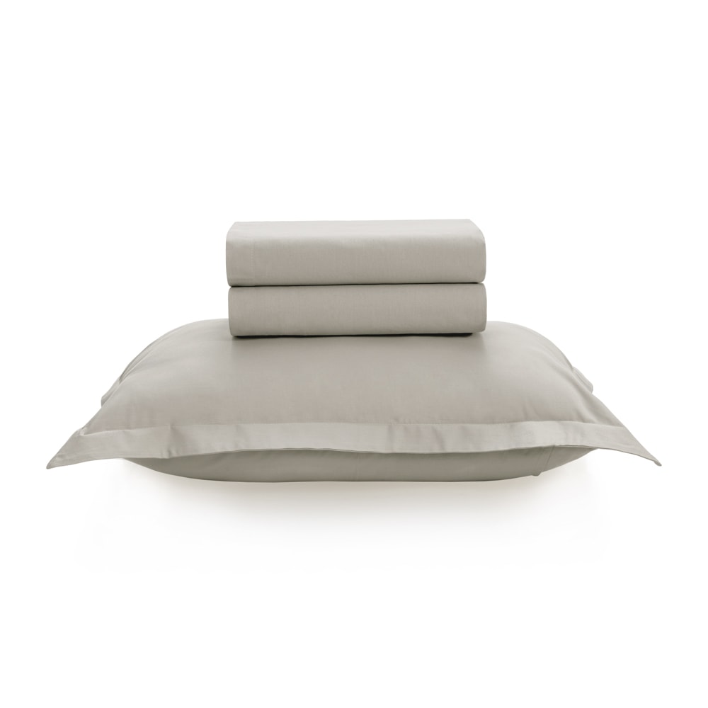 Jogo de Cama Solteiro Karsten Tom 100% Algodão Fio Penteado Percal 200 Fios (3 Peças)