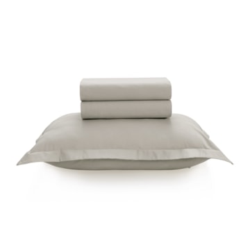 Jogo de Cama Solteiro Karsten Tom 100% Algodão Fio Penteado Percal 200 Fios (3 Peças)