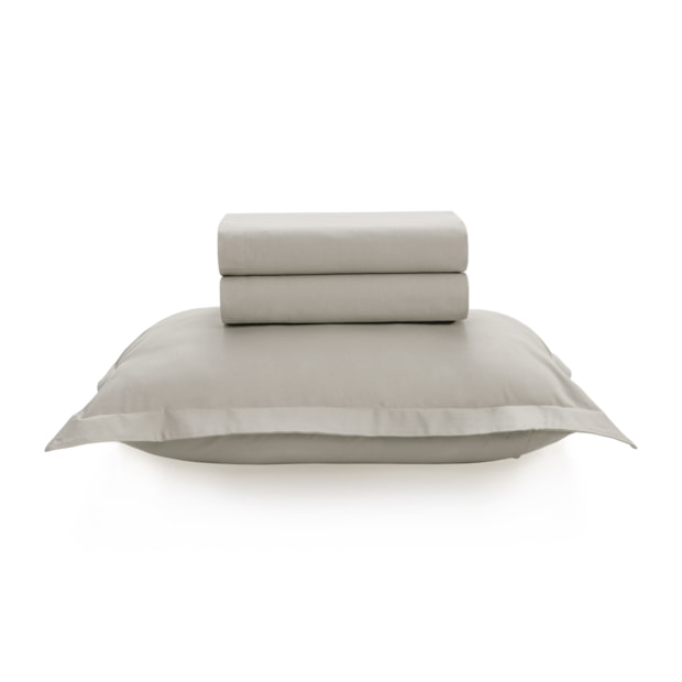 Jogo de Cama Solteiro Karsten Tom 100% Algodão Fio Penteado Percal 200 Fios (3 Peças)
