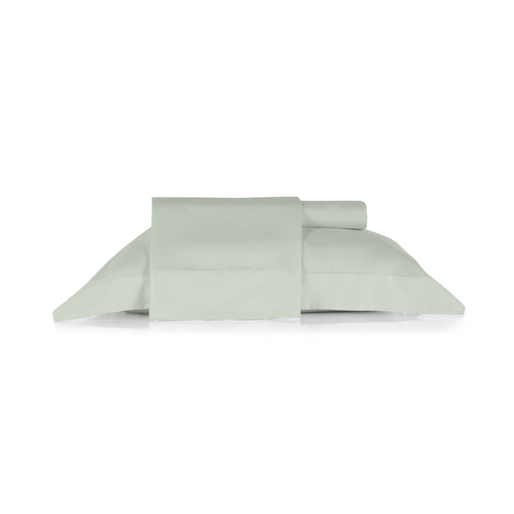 Jogo de Cama Solteiro King Altenburg Lux Liso 100% Algodão Percal 200 Fios (3 Peças)