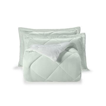 Jogo de Edredom Coberdrom King Size Dohler Collin Microfibra c/ Porta Travesseiros (3 Peças)