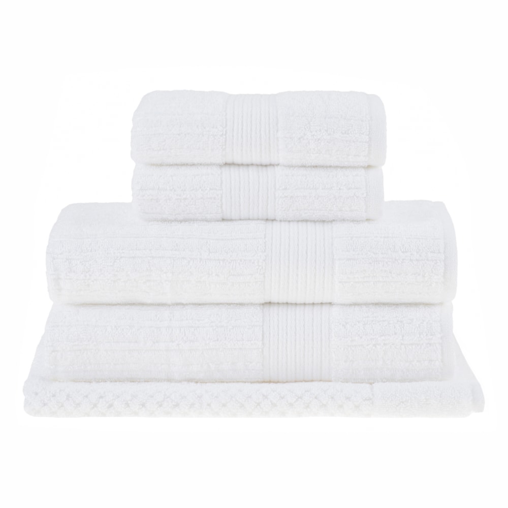 Jogo de Toalha Banhão Buddemeyer Fio Penteado Canelado 100% Algodão (5 peças)