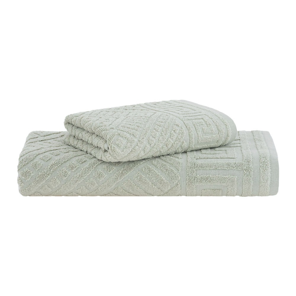 Jogo de Toalha Banhão + Rosto Buddemeyer Olimpo Jacquard Extra Soft 100% Algodão (2 Peças) - Gramatura: 420g/m²